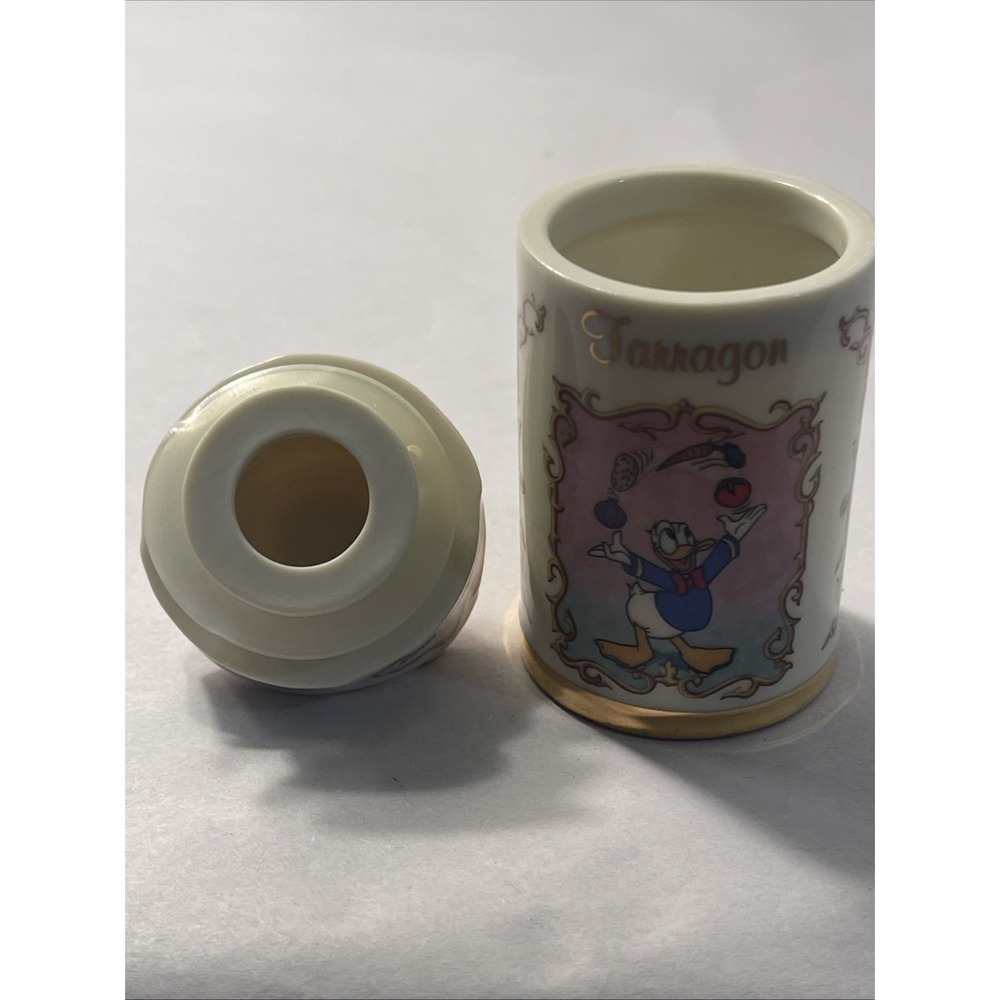 Walt Disney Spice Jar Collection Donald Duck Tarragon Jar 1995 Lenox Porcelain - Picture 13 of 15